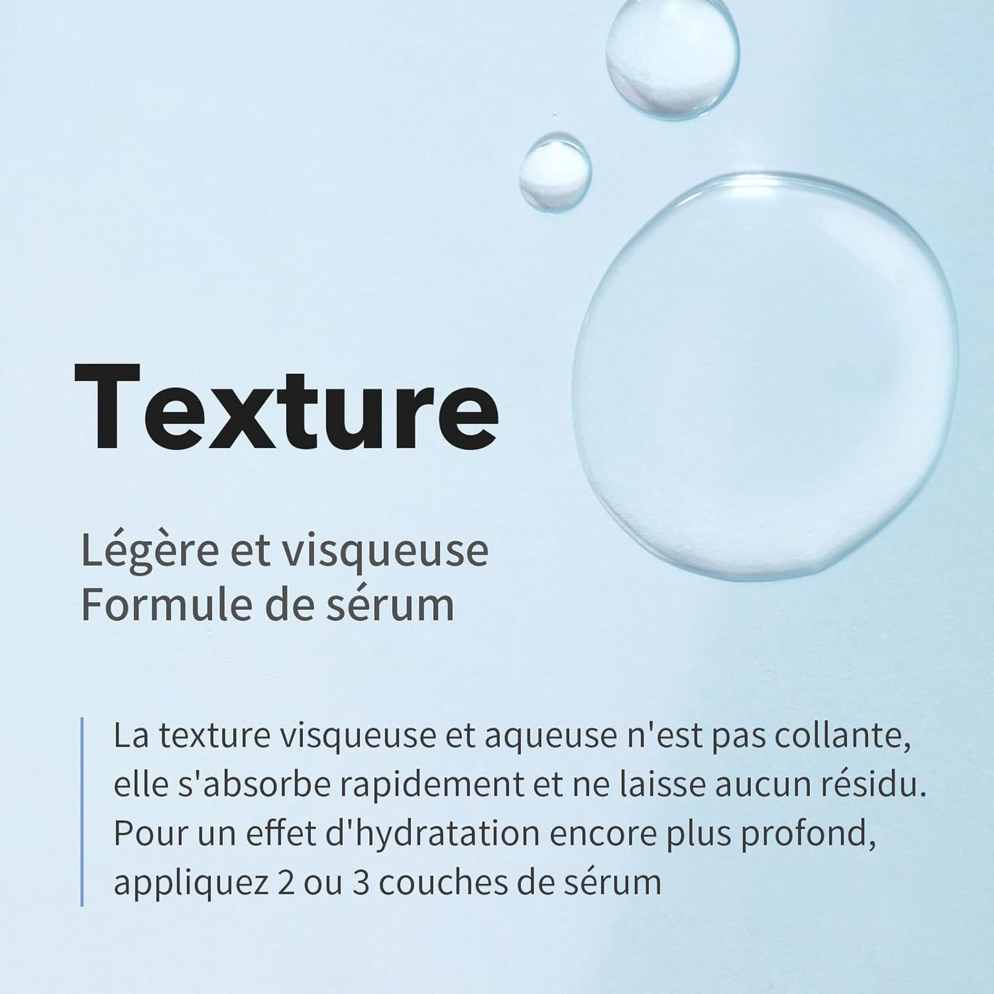 Sérum Hyaluronique À L'Eau De Glacier  - Booster D'Hydratation Non Grasse, Sérum Raffermissant Pour Une Peau Éclatante Et Rosée - Sérum Coréen Pour Peau En Verre - Grande Taille (300Ml).