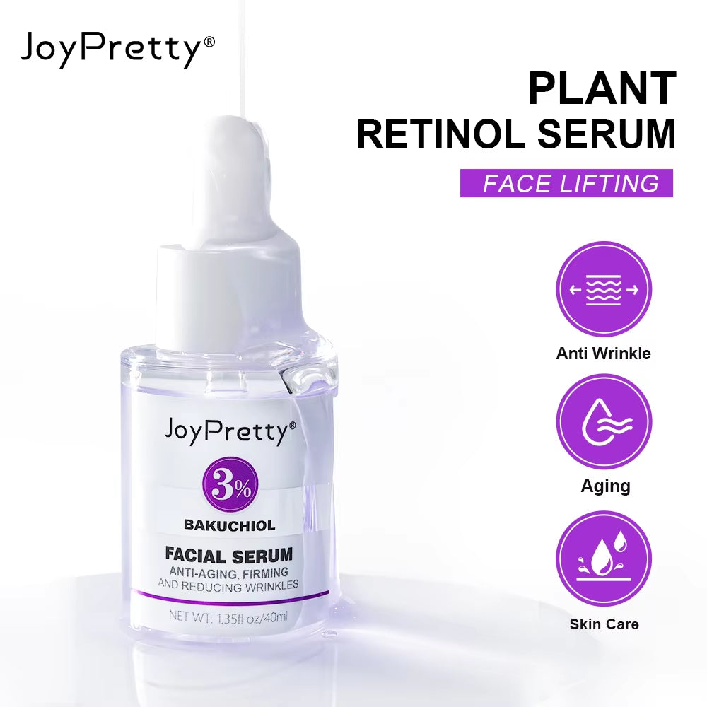 Plant Retinol Face Serum Wrinkle Removal Hyaluronic Acid Lifting Moisturizing Skin Care Niacinamide Facial Serum Skincare