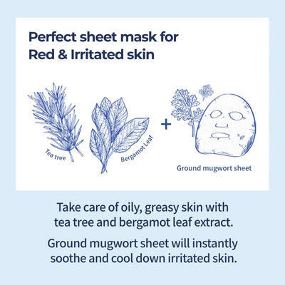 No.4 Icy Soothing Sheet Mask 4Ea/Boîte | Rafraîchissez Instantanément La Peau Chauffée, Apaisez Et Détendez Les Éruptions Soudaines