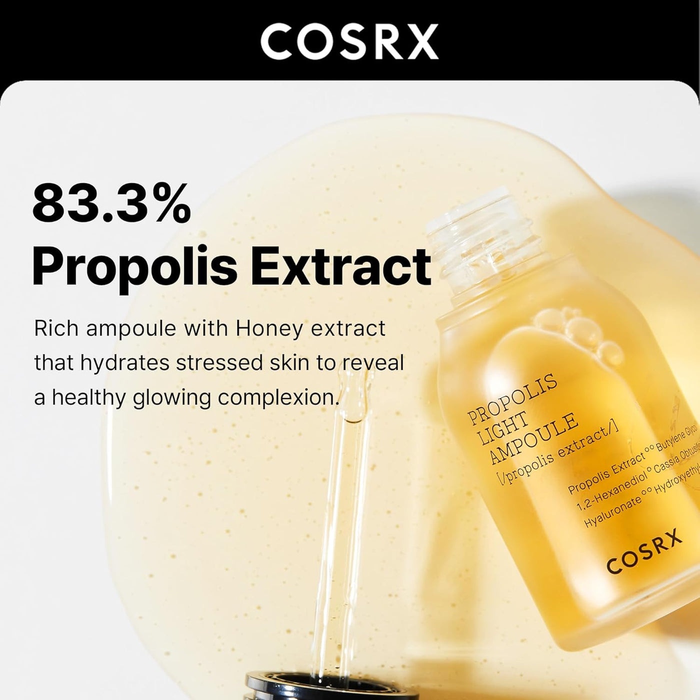 Propolis Ampoule 1.01 Fl.Oz / 30Ml, Sérum Éclat Pour Le Visage Avec 73,5% D'Extrait De Propolis, Essence Hydratante, Éclaircissement Du Teint, Korean Skincare