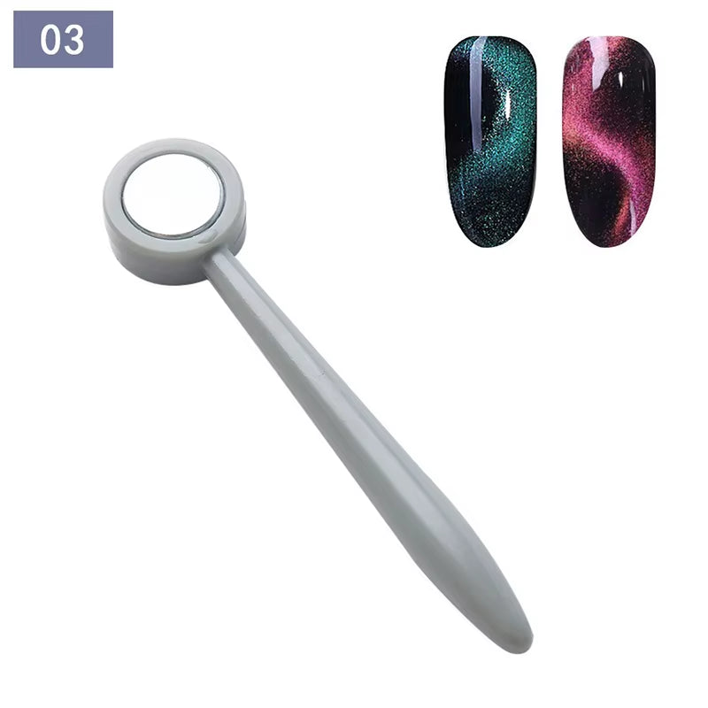 Set of 11 Pcs Nail Art Tools Cat Eye Magnetic Rod Powerful Magnet Suitable for Gel Polishing Beauty Manicure Decoration Supplies