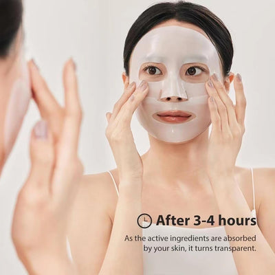 Pemarlis 4 Pièce Bio-Collagen Real Deep Mask, Biodance Collagène Mask Overnight, Soin Du Visage Collagène Film Hydratant Anti-Âge Masque Visage, Korean Biodance Bio-Collagen Real Deep Mask