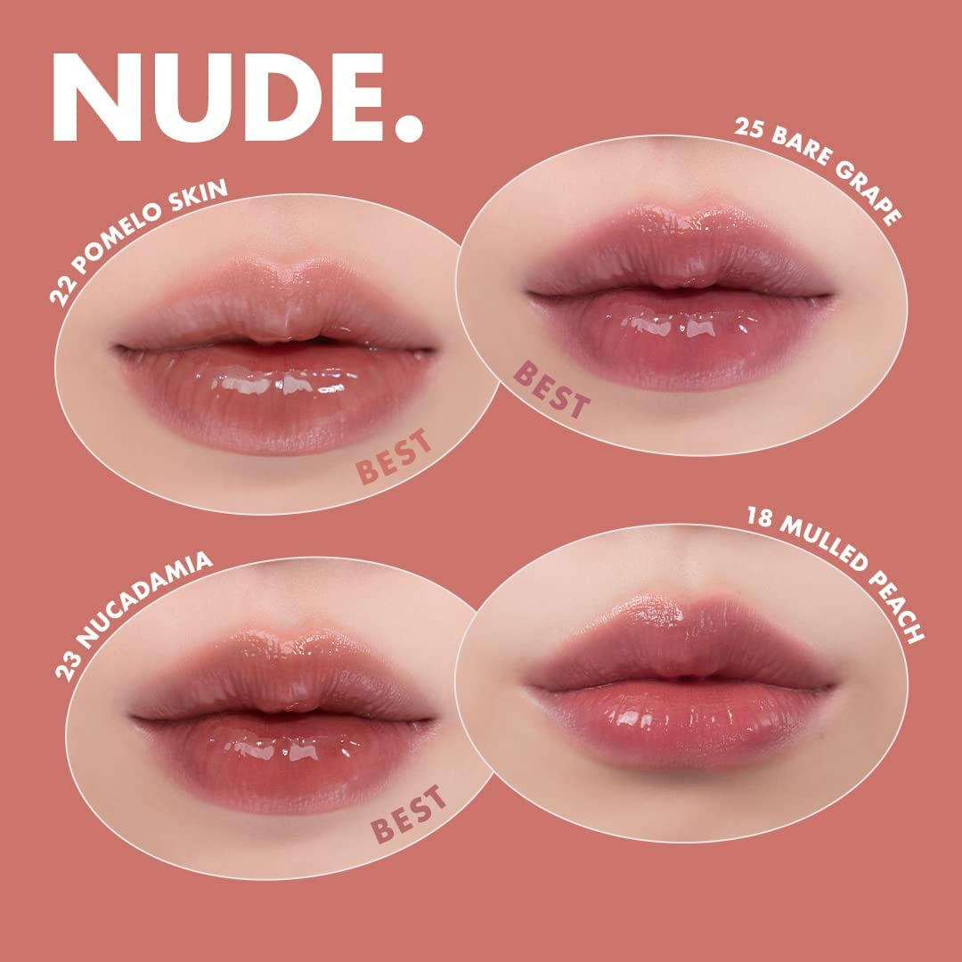 Rom&Nd Teinte Permanente Lush 16 Teintes | Couleur Vive | Finition Brillante | Résistant| Hydratant| Mise En Évidence | K-Beauté | 5.5G/0.2Oz #07 JUJUBES