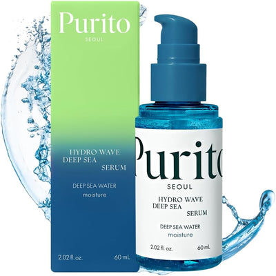 PURITO Deep Sea Serum, Lightweight, Hydrating, for All Skin Types, Ampoule, Facial Serum for Face, Vegan & Cruelty-Free, Korean Skin Care, 60Ml 2.02Fl.Oz
