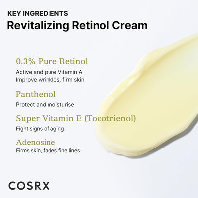Retinol Cream 0.3, 0.67 Oz, Crème Anti-Âge Pour Les Yeux Et Le Cou Avec Traitement Rétinoïde Pour Raffermir La Peau, Réduire Les Rides, Les Ridules Et Les Signes De Vieillissement