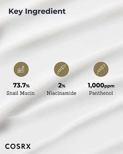 Snail Peptide Eye Cream with 73.7% Snail Mucin and Niacinamide - Brightening Korean Night Cream for Fine Lines and Dark Circles, Korean Skincare