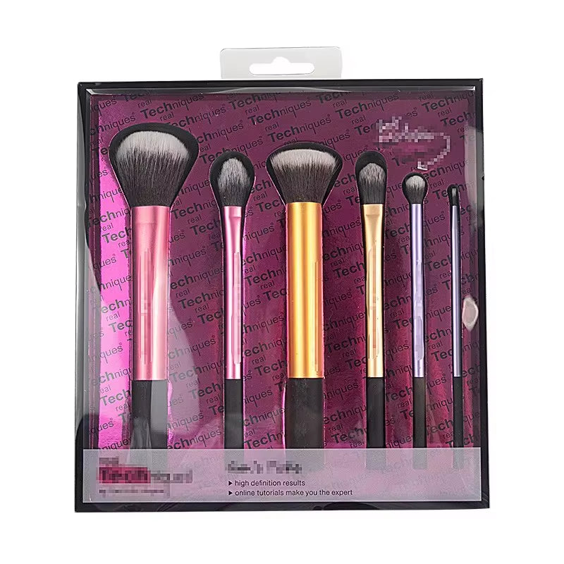 Popular Full Set of Makeup Brush Set Powder Blusher Brush Halo Dye Brush Eye Shadow Brush Beauty Egg