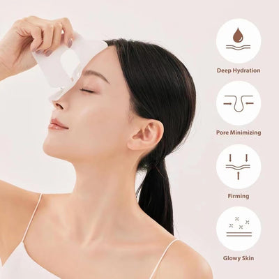 Pemarlis 4 Pièce Bio-Collagen Real Deep Mask, Biodance Collagène Mask Overnight, Soin Du Visage Collagène Film Hydratant Anti-Âge Masque Visage, Korean Biodance Bio-Collagen Real Deep Mask