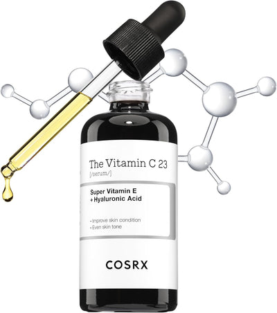 Sérum À La Vitamine C Pure À 23% Avec Vitamine E (Acide Ascorbique) Et Acide Hyaluronique, Sérum Hydratant Pour Le Visage, Réduit Les Ridules 0,70 Fl.Oz, 20 G (Paquet De 1)