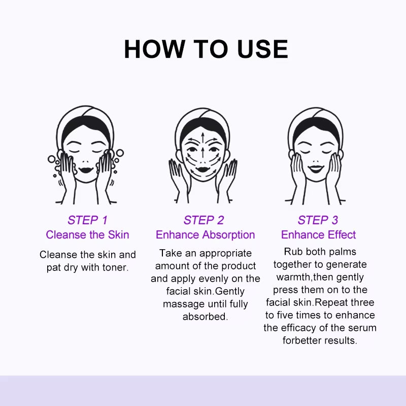 Plant Retinol Face Serum Wrinkle Removal Hyaluronic Acid Lifting Moisturizing Skin Care Niacinamide Facial Serum Skincare