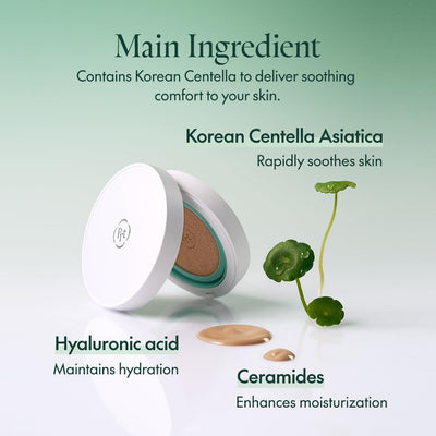 PURITO SEOUL Wonder Releaf Centella BB Cushion #21 Light Beige Fond De Teint, Coréen Centella, Maquillage Longue Tenue, Couverture Impeccable, K-Beauty, 15 G, 0,52 Fl.Oz