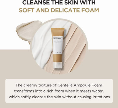 SKIN1004 Madagascar Centella Ampoule De Mousse 125 Ml | Nettoyant Mousse À Ph Faible | Poudre De Soude Naturelle | Composite De Noix De Coco | Grade Vert CEE