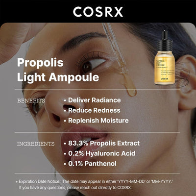 Propolis Ampoule 1.01 Fl.Oz / 30Ml, Sérum Éclat Pour Le Visage Avec 73,5% D'Extrait De Propolis, Essence Hydratante, Éclaircissement Du Teint, Korean Skincare
