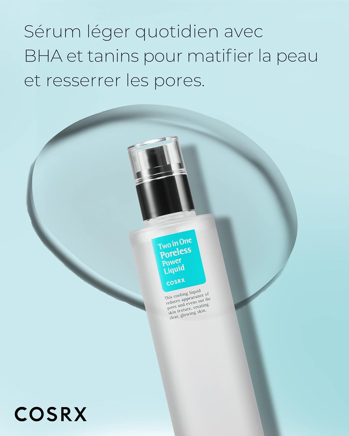 Two in One Poreless Power Liquid, 100Ml / 3.38 Fl.Oz | Resserrement Des Pores | Sans Test Sur Les Animaux, Sans Paraben, Korean Skincare