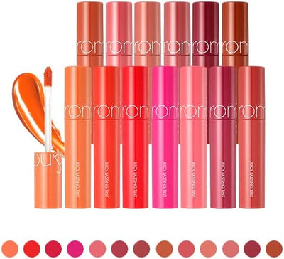 Rom&Nd Teinte Permanente Lush 16 Teintes | Couleur Vive | Finition Brillante | Résistant| Hydratant| Mise En Évidence | K-Beauté | 5.5G/0.2Oz #07 JUJUBES