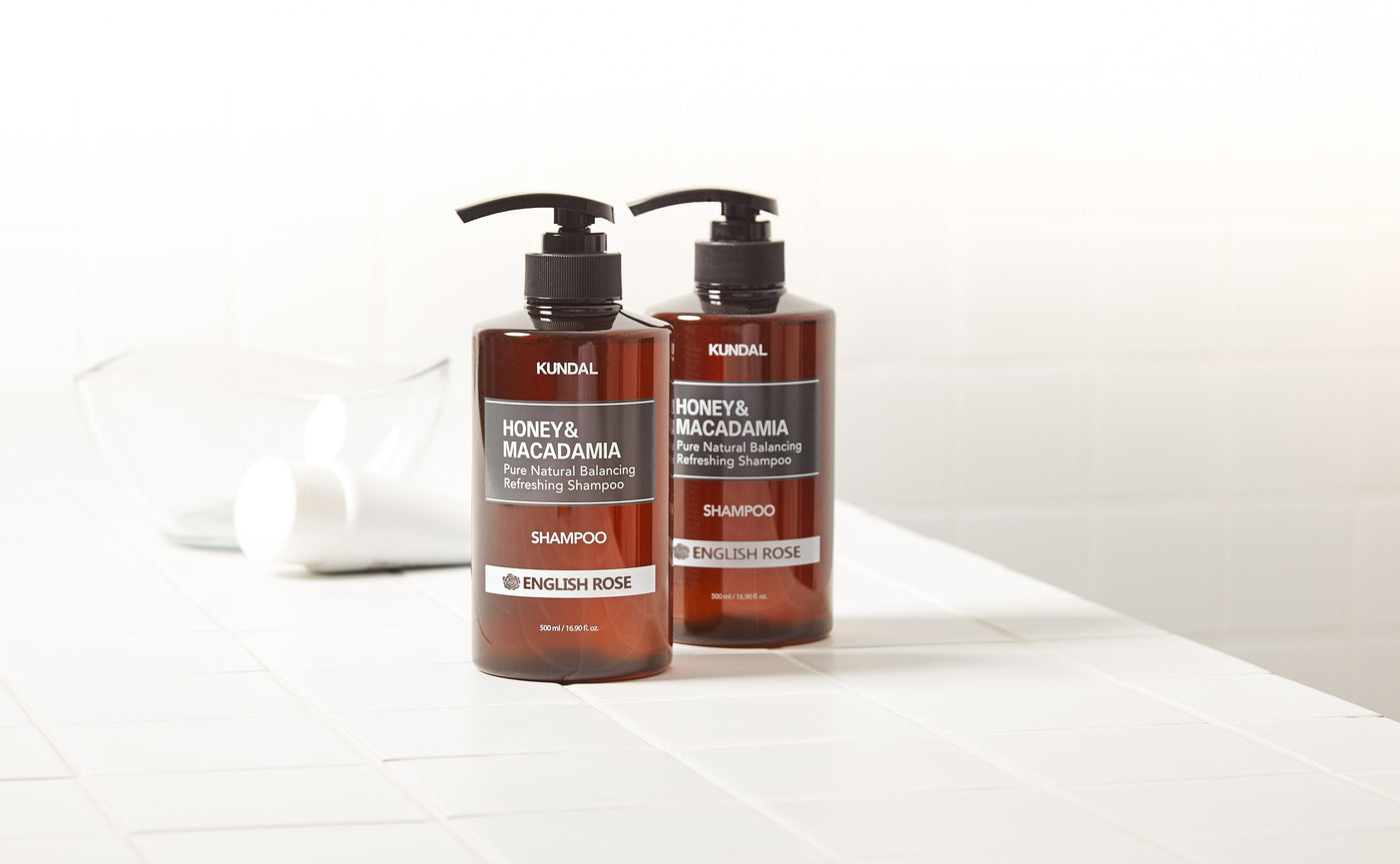KUNDAL HONEY&MACADAMIA Pure Natural Balancing Refreshing Shampoo 500ml #ENGLISH ROSE