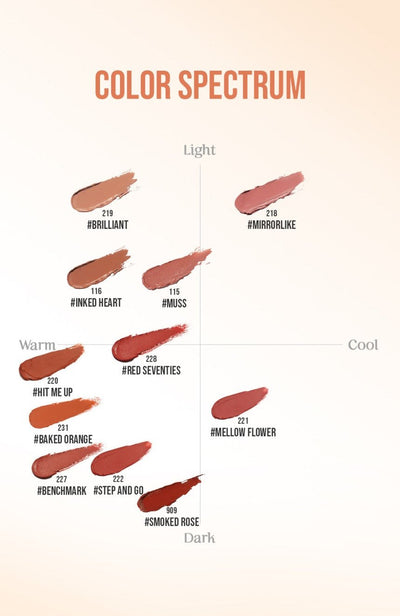3CE Mood Recipe Matte Lip Color 3.5g #231 BAKED ORANGE